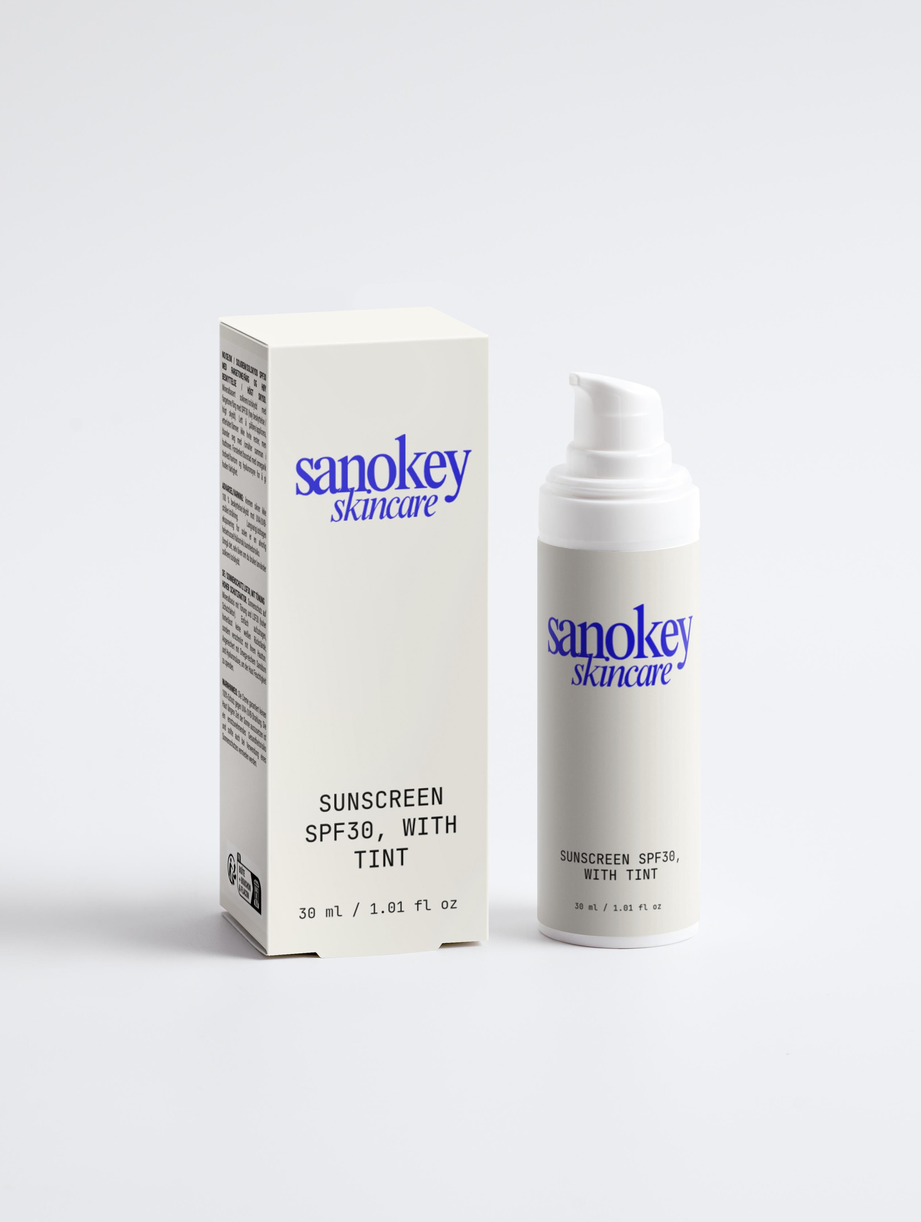 Sunscreen SPF30, with tint